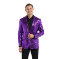 Sequins Purple Blazer Man Kostuum