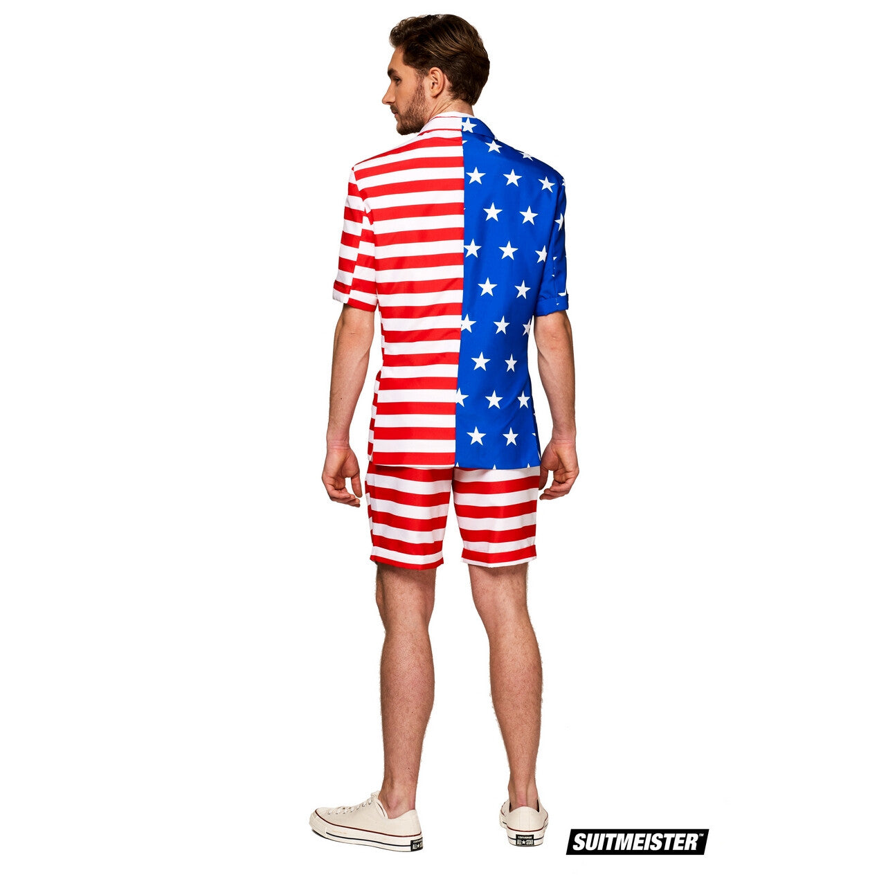 Op deze afbeelding zie je een Kostuums, van het merk Suitmeister. America First Vlag Verenigde Staten USA Zomer Man Kostuum