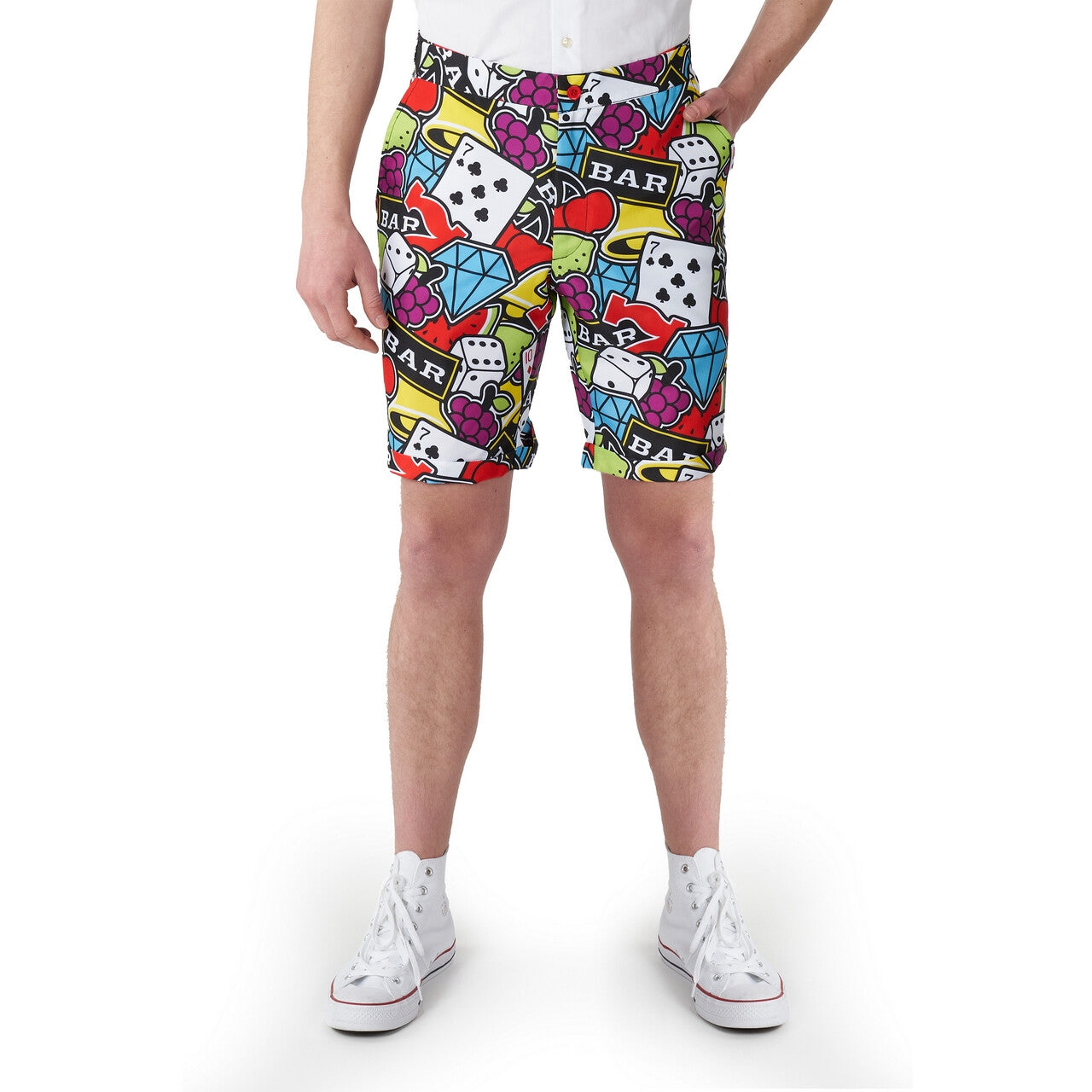 Op deze afbeelding zie je een Kostuums, van het merk Suitmeister. Zomer Casino Icons The Gambler Suitmeister Short Man Kostuum