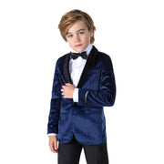 Op deze afbeelding zie je een Kostuums, van het merk Opposuits. Boys Gala Jas Blauw Jongen