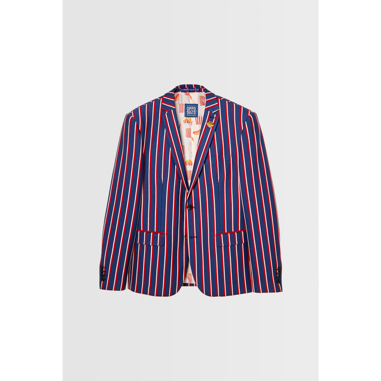 Op deze afbeelding zie je een Kostuums, van het merk Opposuits. Only Here For The Hotdogs Jas Man