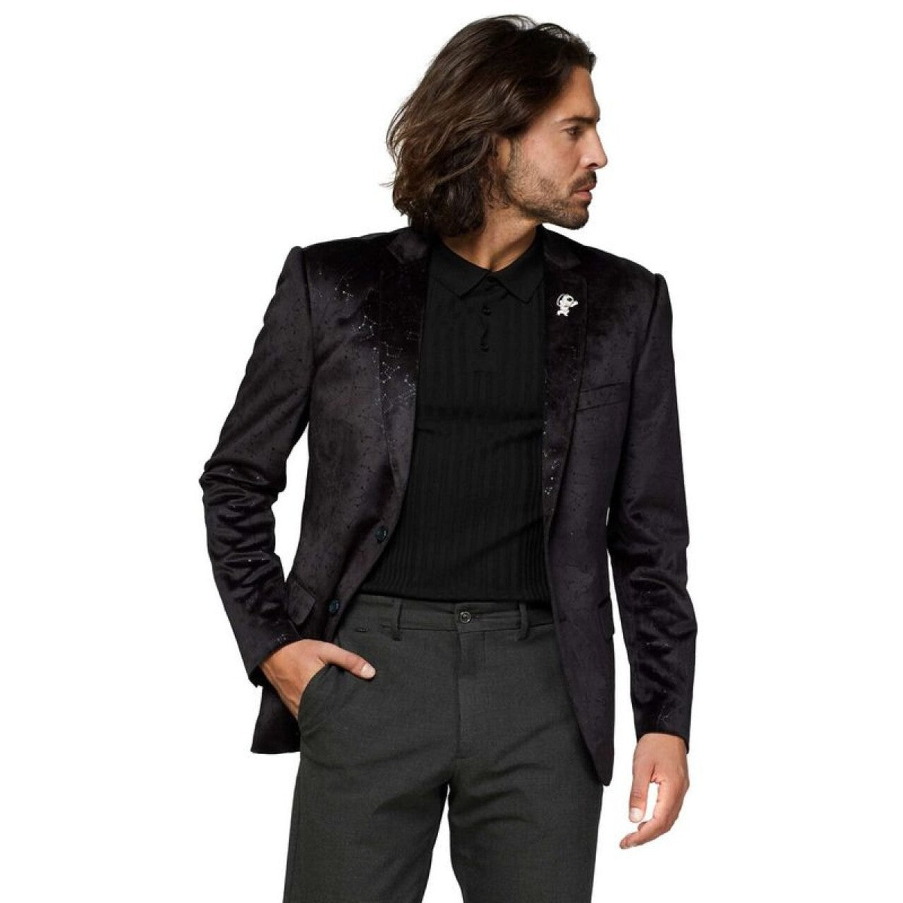 Op deze afbeelding zie je een Kostuums, van het merk Opposuits. Outer Space Constellations Man Kostuum