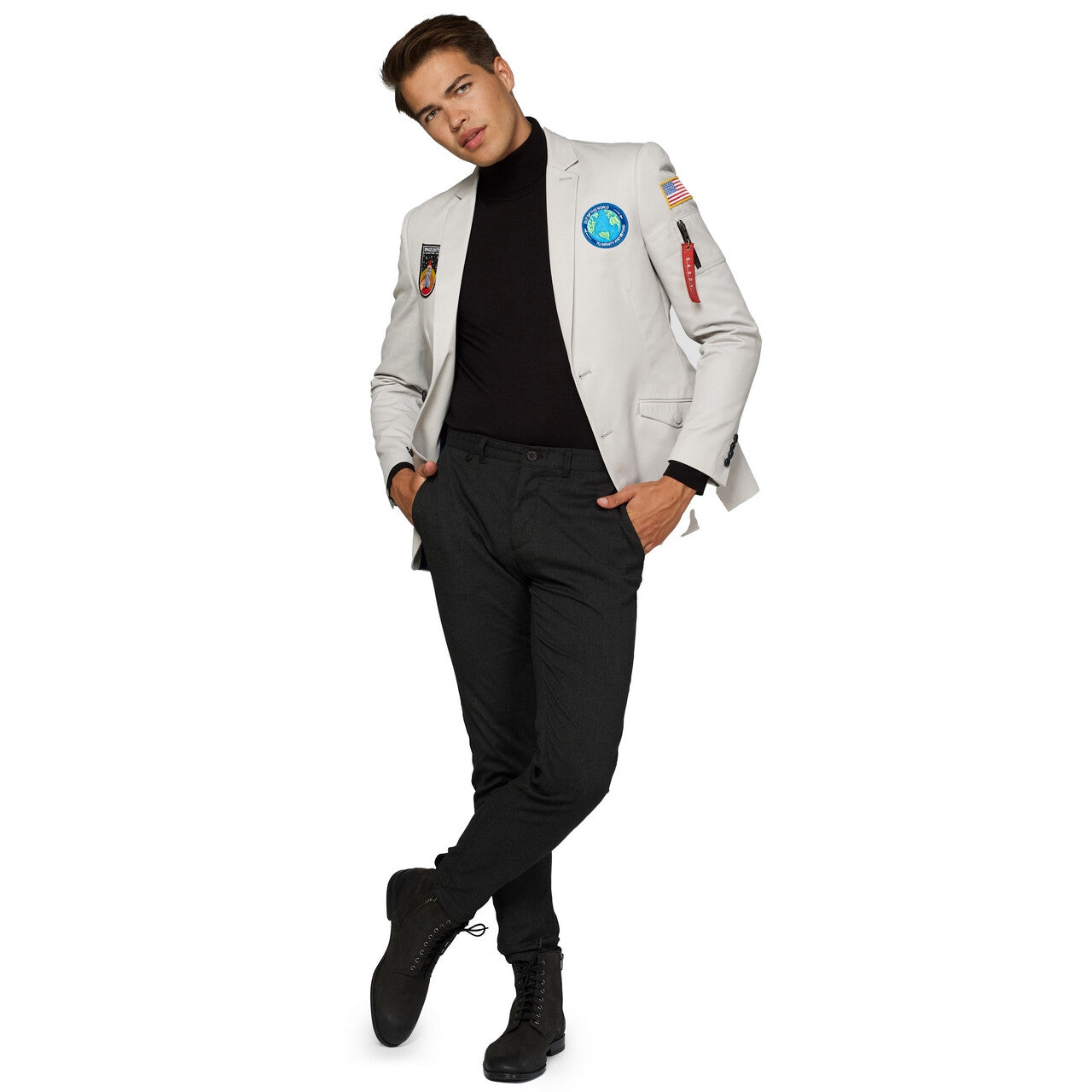 Op deze afbeelding zie je een Kostuums, van het merk Opposuits. Out Of This World Astronaut Jas Man