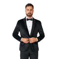 High Class Nette Fluwelen Colbert Zwart Man