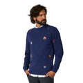 Pull De Noël Bleu Chic