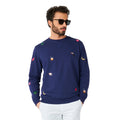 Sommerabend -Ikonen Pullover Blau Herren