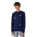 Pull De Noël Bleu Pour Adolescent