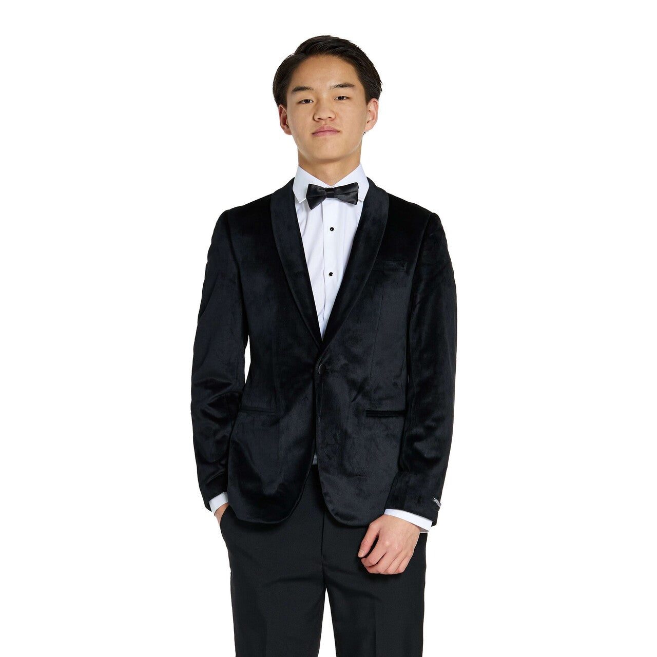 Op deze afbeelding zie je een Kostuums, van het merk Opposuits. Teen Boys Dinner Jacket - Black Jongen Kostuum