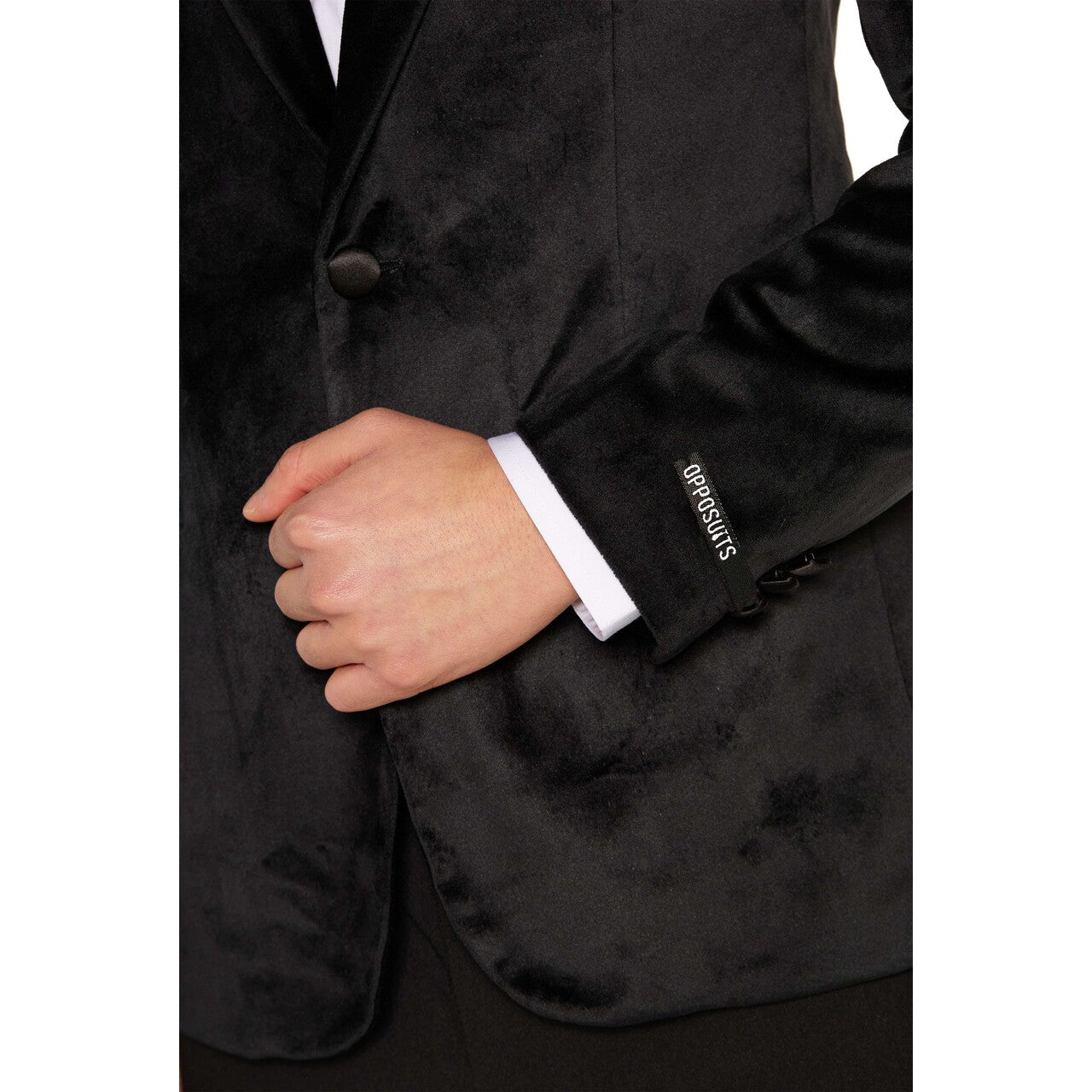 Op deze afbeelding zie je een Kostuums, van het merk Opposuits. Teen Boys Dinner Jacket - Black Jongen Kostuum