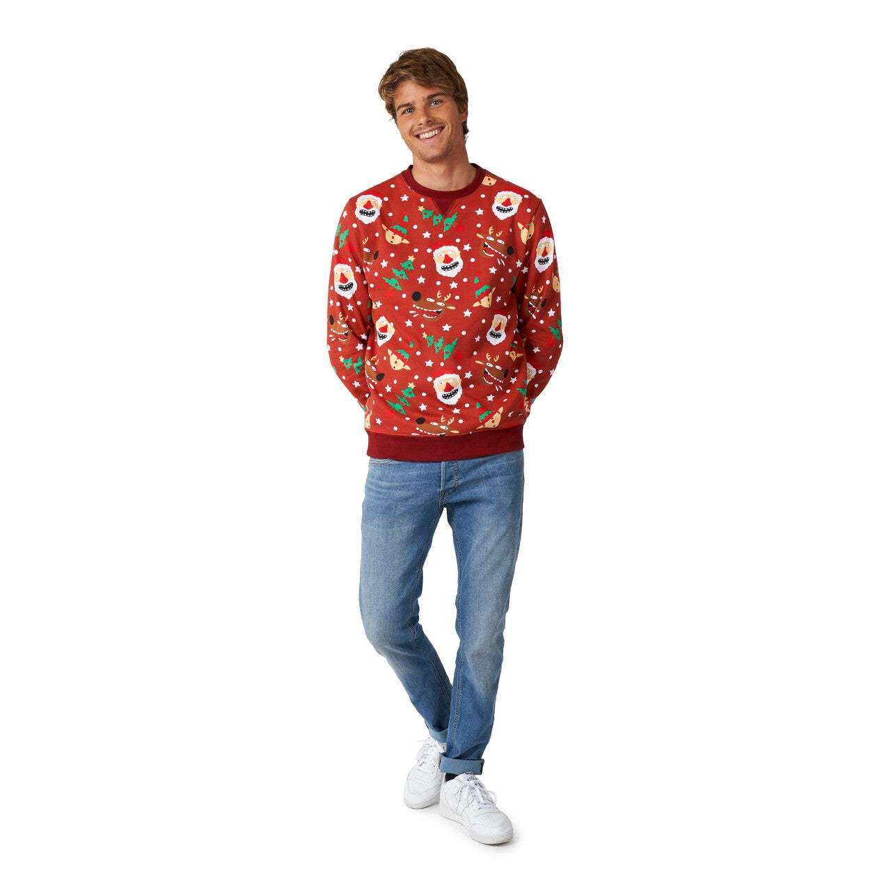 Op deze afbeelding zie je een Kostuums, van het merk Opposuits. Holy Jolly Christmas Trui Man