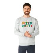 Op deze afbeelding zie je een Kostuums, van het merk Opposuits. Cowabunga Tmht Pizzaparty Trui Man