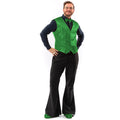 Gilet à Paillettes Avec Nœud Festive Vert