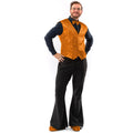 Schillerndes Orangen-Weste Mit Fliege Herren