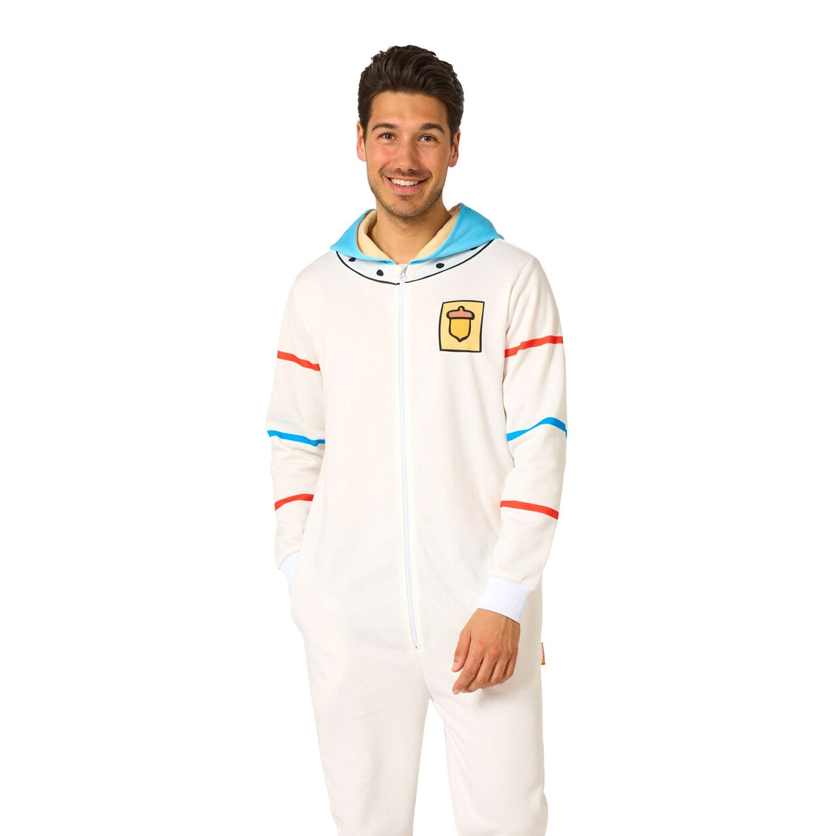 Op deze afbeelding zie je een Kostuums, van het merk Opposuits. Sandy Onesie - Spongebob Squarepants™ Man Kostuum