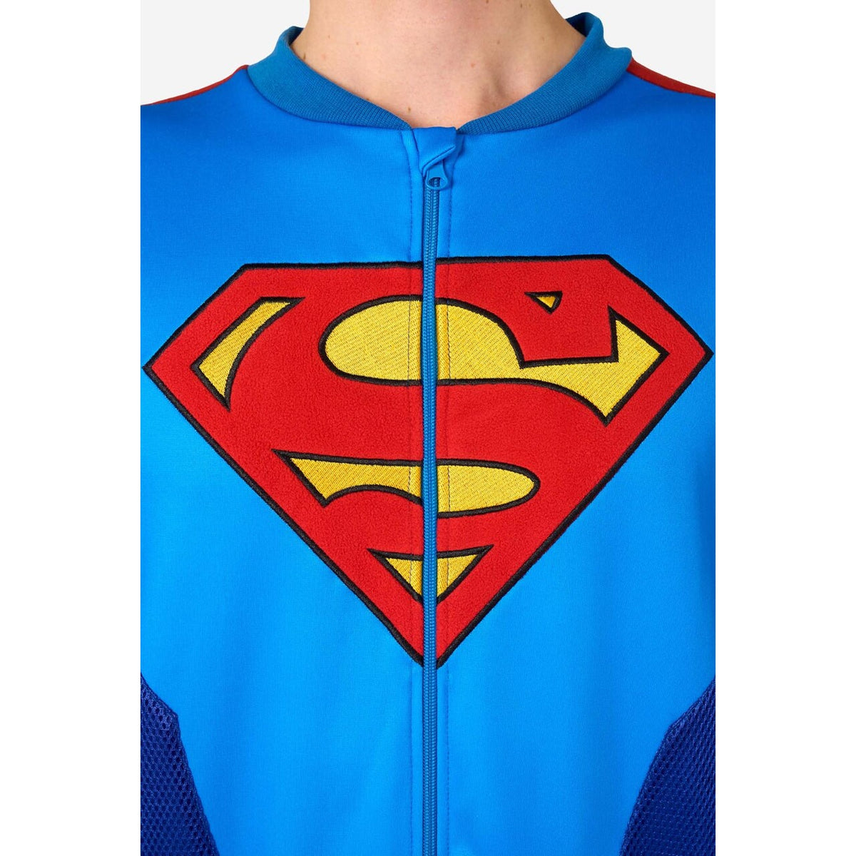 Op deze afbeelding zie je een Kostuums, van het merk Opposuits. Superman Onesie Kostuum