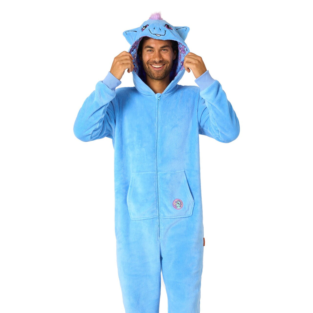 Op deze afbeelding zie je een Kostuums, van het merk Opposuits. My Little Pony™ - Bluebelle Onesie Man Kostuum