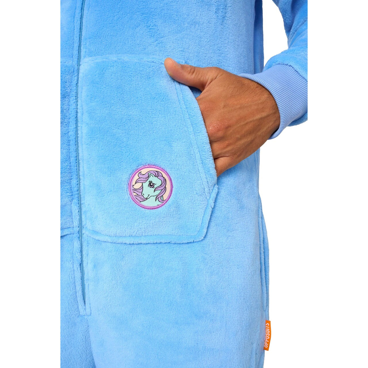 Op deze afbeelding zie je een Kostuums, van het merk Opposuits. My Little Pony™ - Bluebelle Onesie Man Kostuum