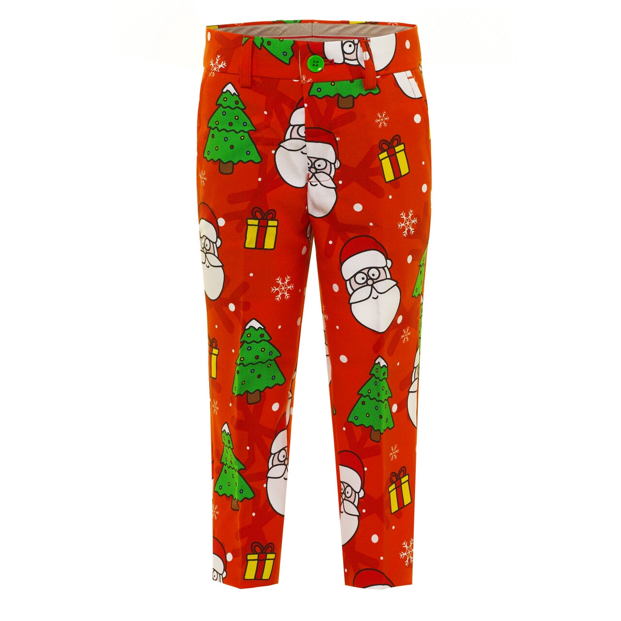 Op deze afbeelding zie je een Kostuums, van het merk Opposuits. Rood Kerstman Kerstboom Kerstfeest Jongen Kostuum