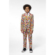Op deze afbeelding zie je een Kostuums, van het merk Opposuits. Vrolijk Gekleurd Confetti Kanon Jongen Kostuum