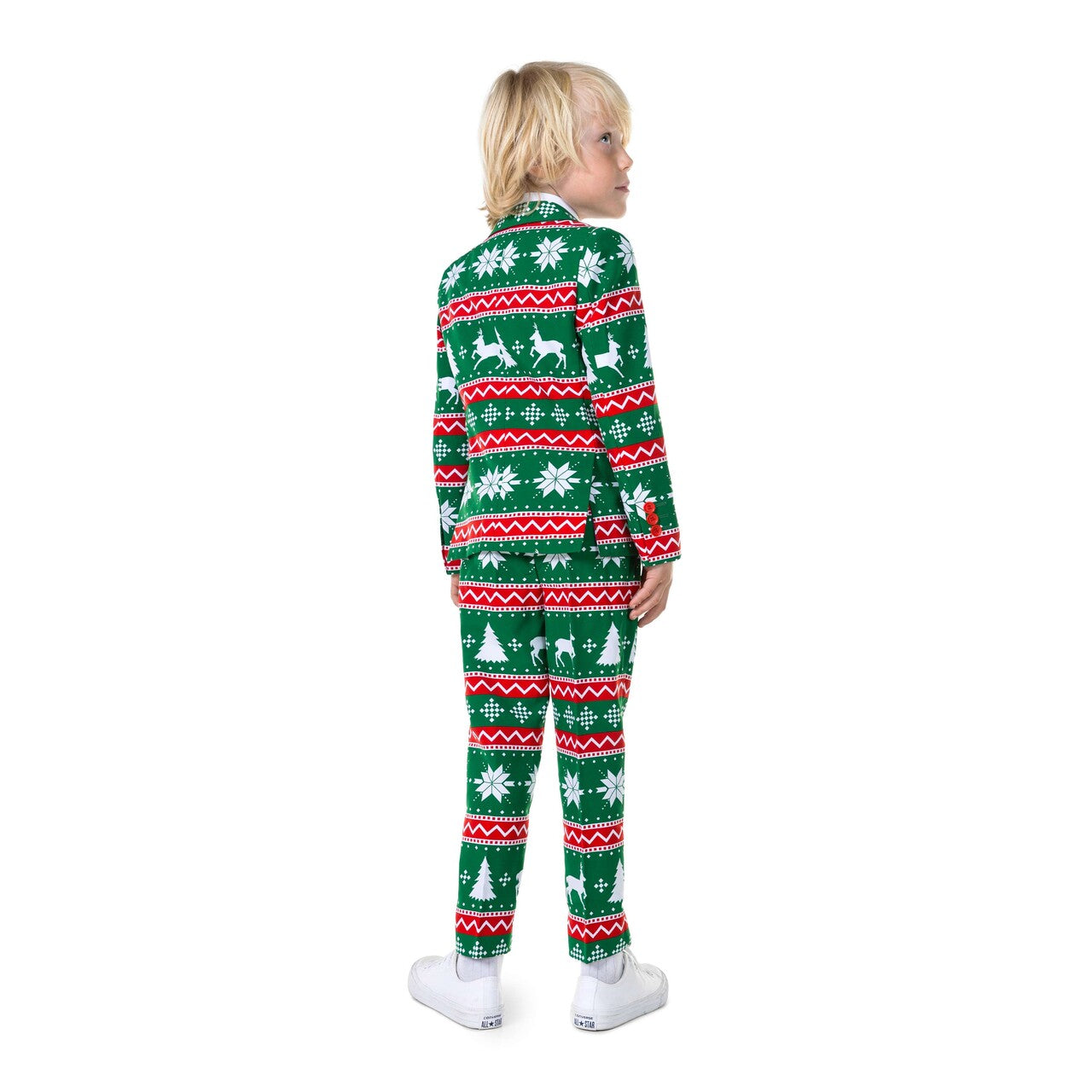 Op deze afbeelding zie je een Kostuums, van het merk Opposuits. Boys Festive Green Jongen Kostuum