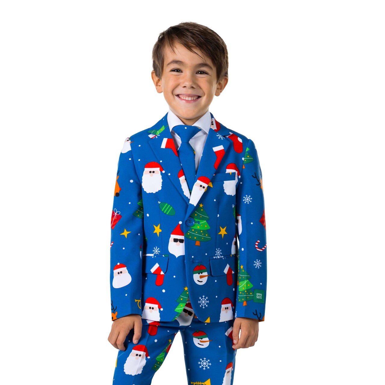 Op deze afbeelding zie je een Kostuums, van het merk Opposuits. Boys Festivity Blue Jongen Kostuum