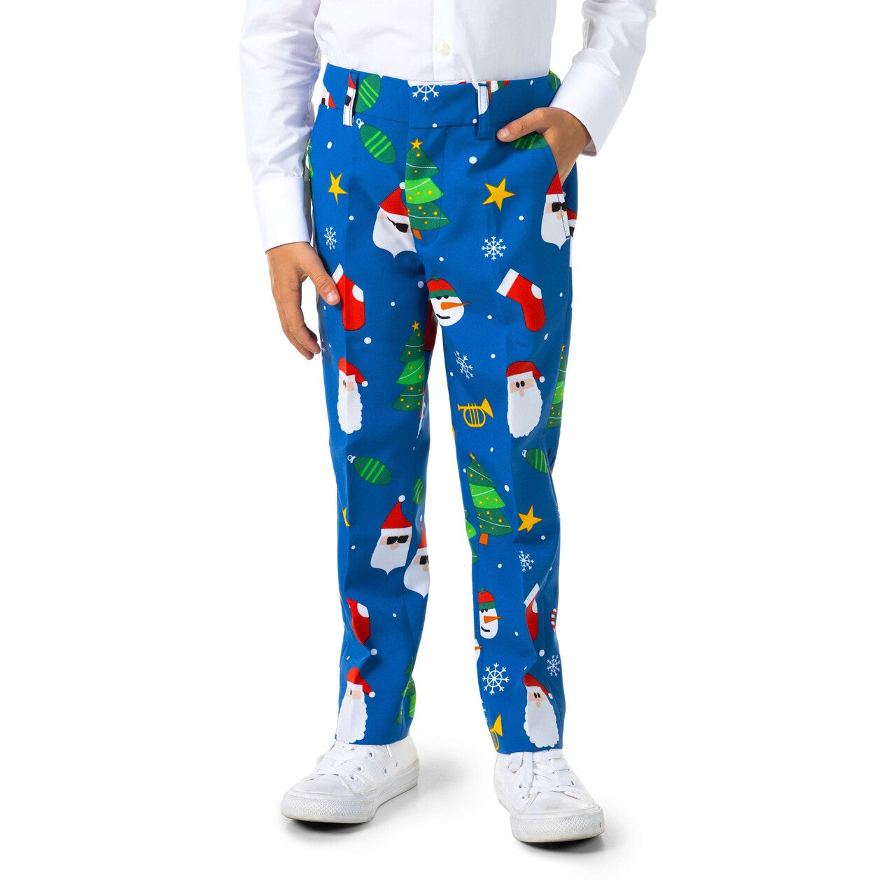 Op deze afbeelding zie je een Kostuums, van het merk Opposuits. Boys Festivity Blue Jongen Kostuum