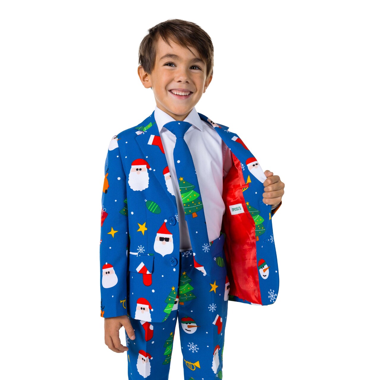 Op deze afbeelding zie je een Kostuums, van het merk Opposuits. Boys Festivity Blue Jongen Kostuum
