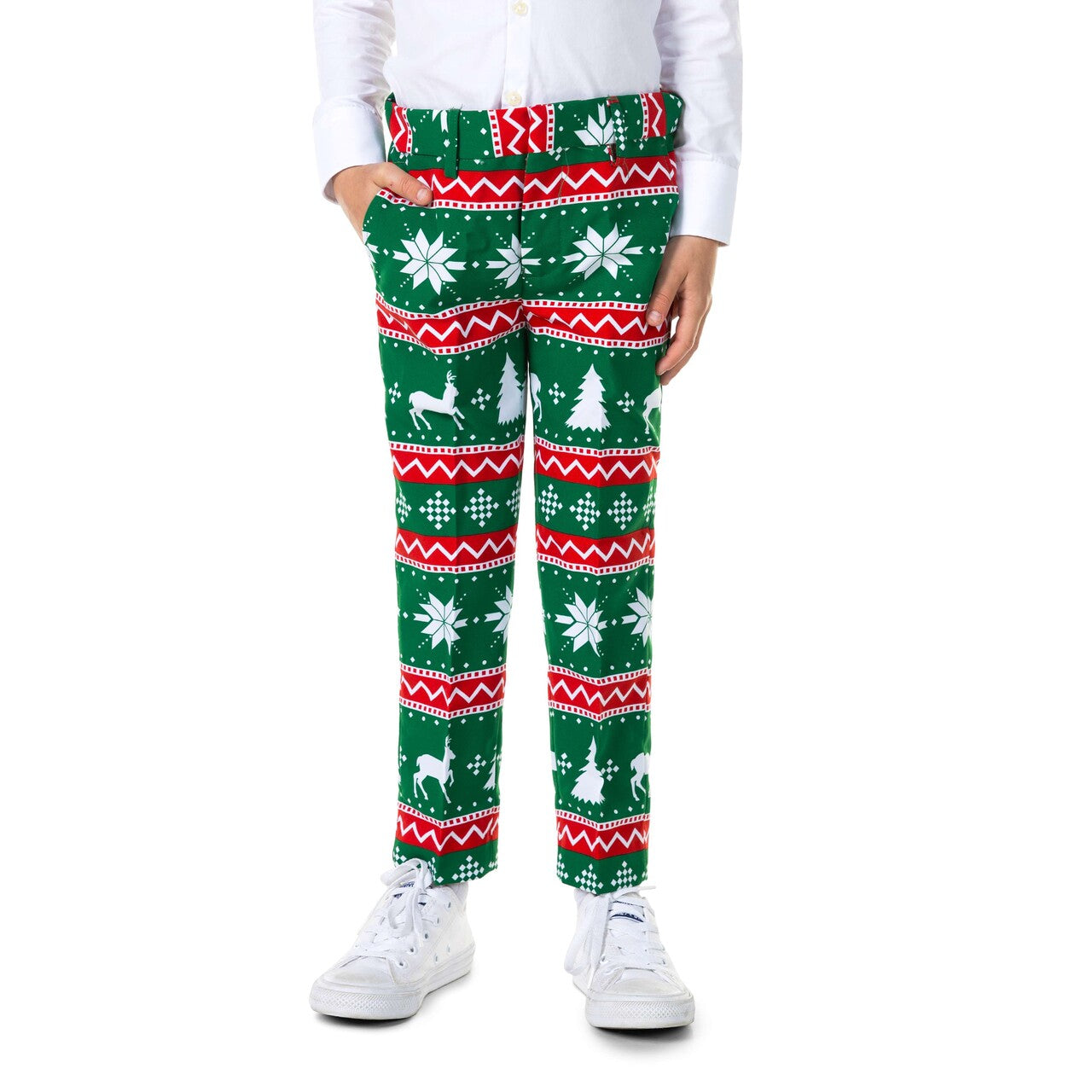 Op deze afbeelding zie je een Kostuums, van het merk Opposuits. Boys Festivity Green Jongen Kostuum