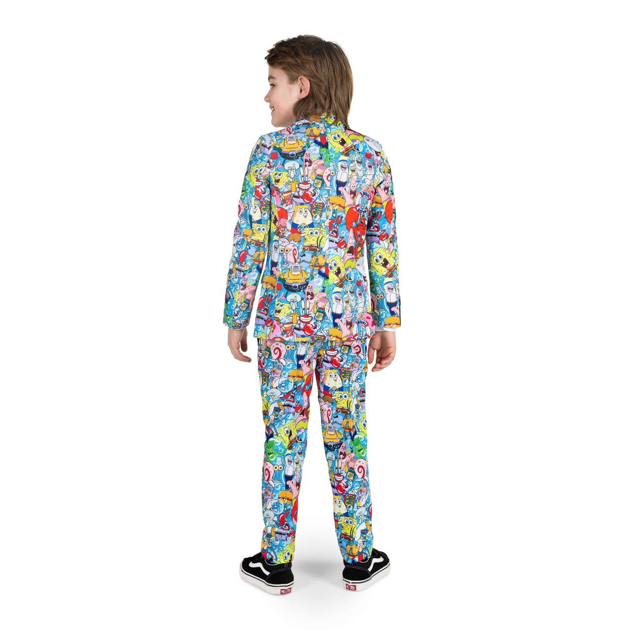 Op deze afbeelding zie je een Kostuums, van het merk Opposuits. Boys Spongebob™ Frenzy Jongen Kostuum