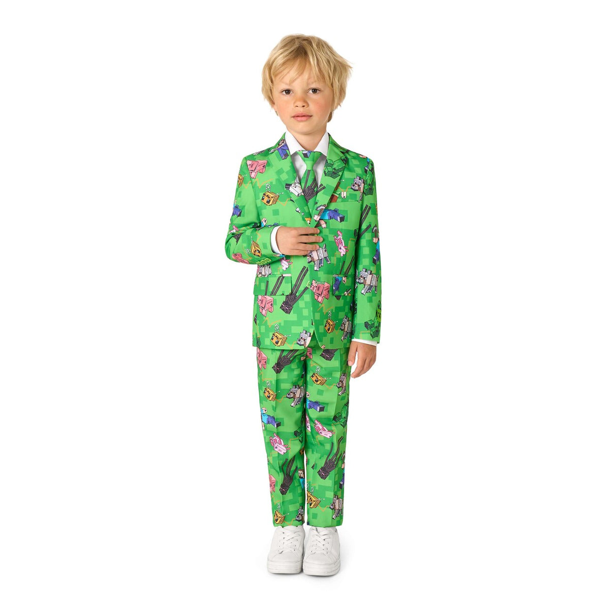 Op deze afbeelding zie je een Kostuums, van het merk Opposuits. Boys Minecraft™ Jongen