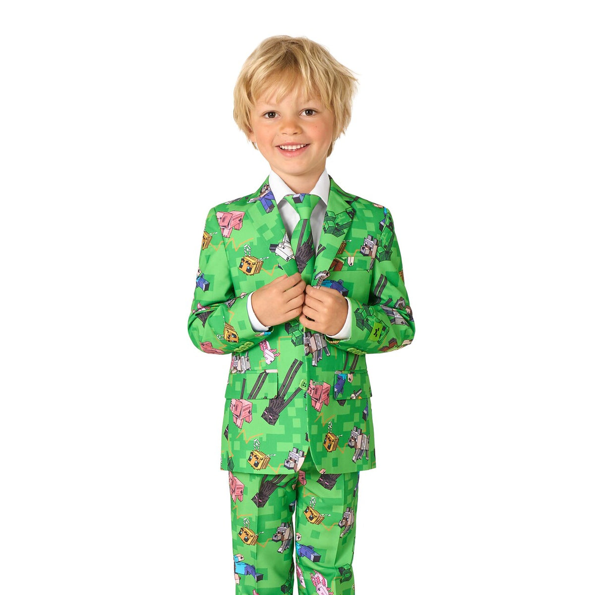 Op deze afbeelding zie je een Kostuums, van het merk Opposuits. Boys Minecraft™ Jongen