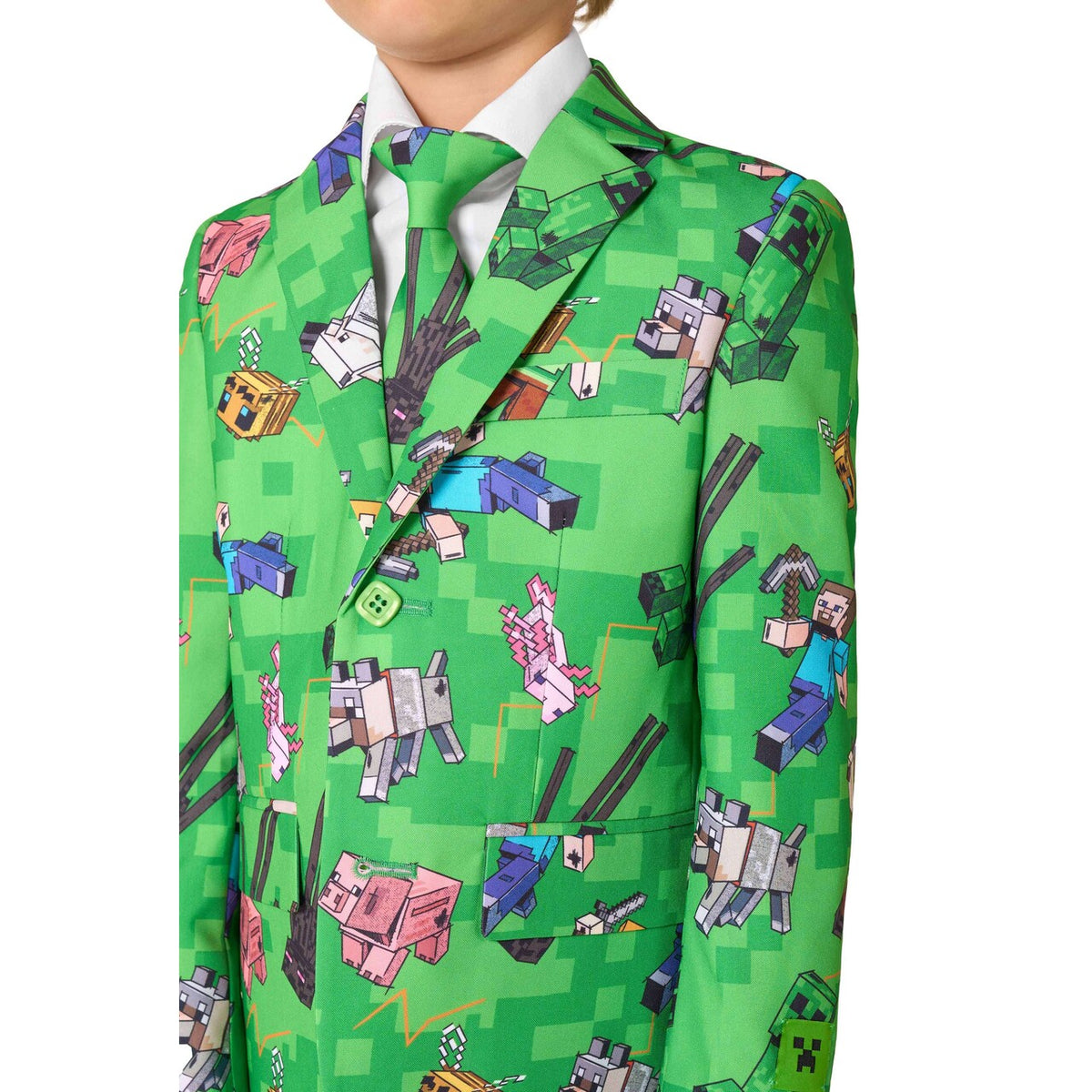 Op deze afbeelding zie je een Kostuums, van het merk Opposuits. Boys Minecraft™ Jongen