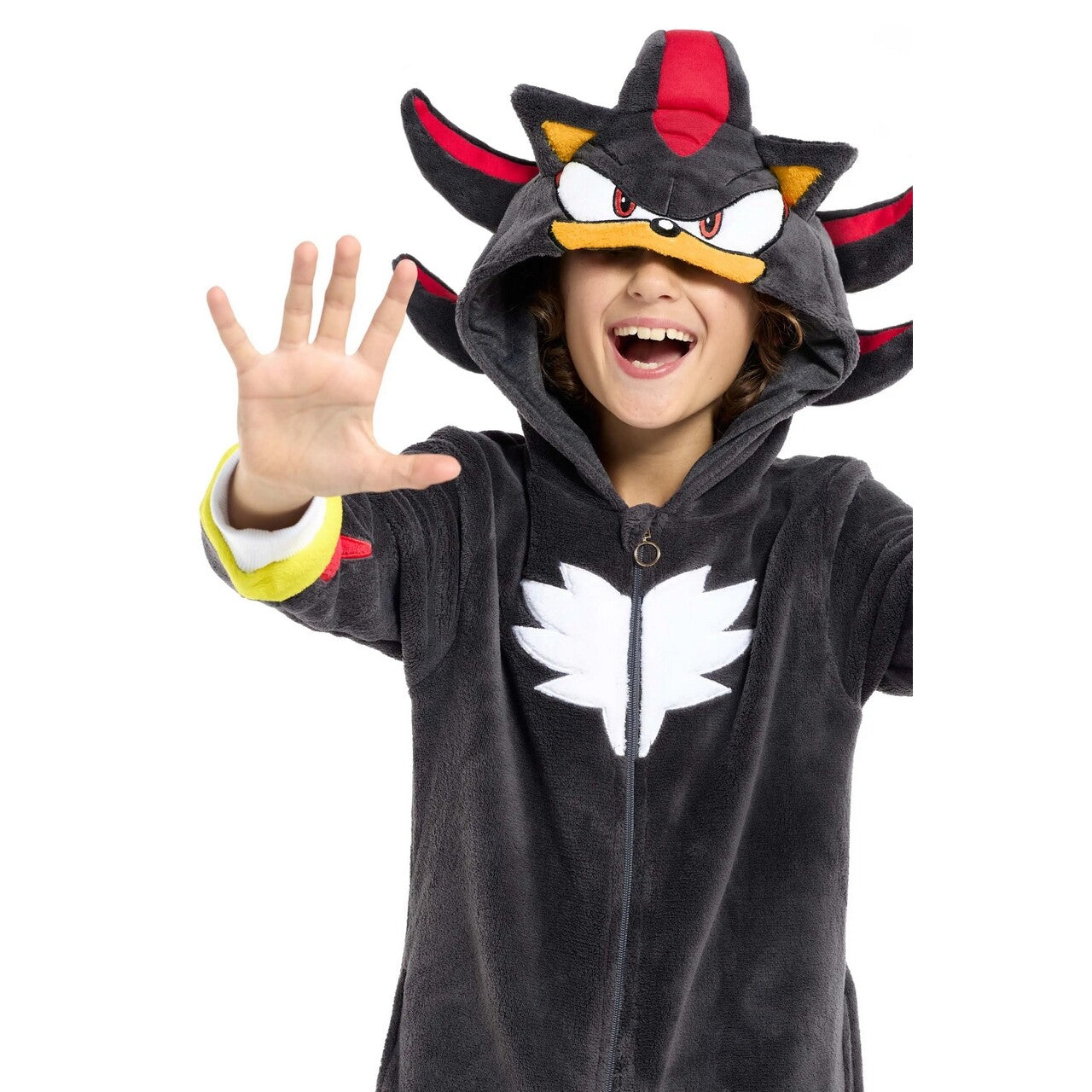 Op deze afbeelding zie je een Kostuums, van het merk Opposuits. High Power Level Shadow Jongen Kostuum
