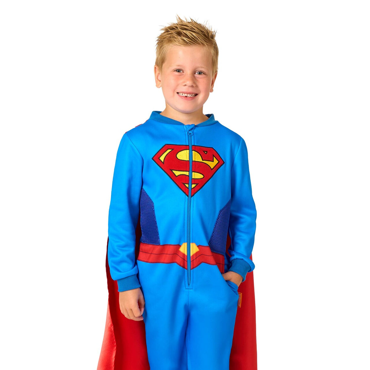Op deze afbeelding zie je een Kostuums, van het merk Opposuits. Boys Superman Onesie Jongen