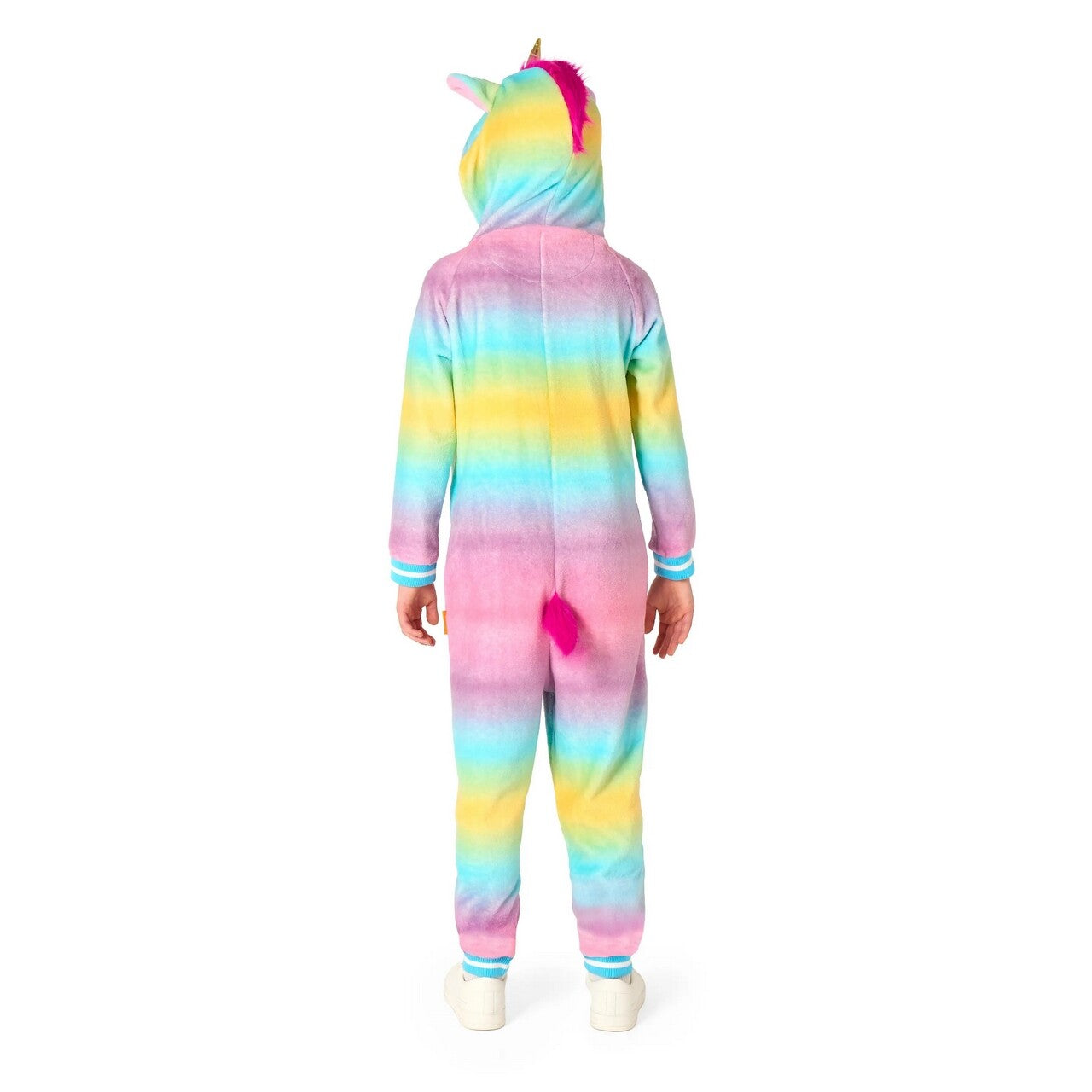 Op deze afbeelding zie je een Kostuums, van het merk Opposuits. Unicorn Love Onesie Kind Kostuum