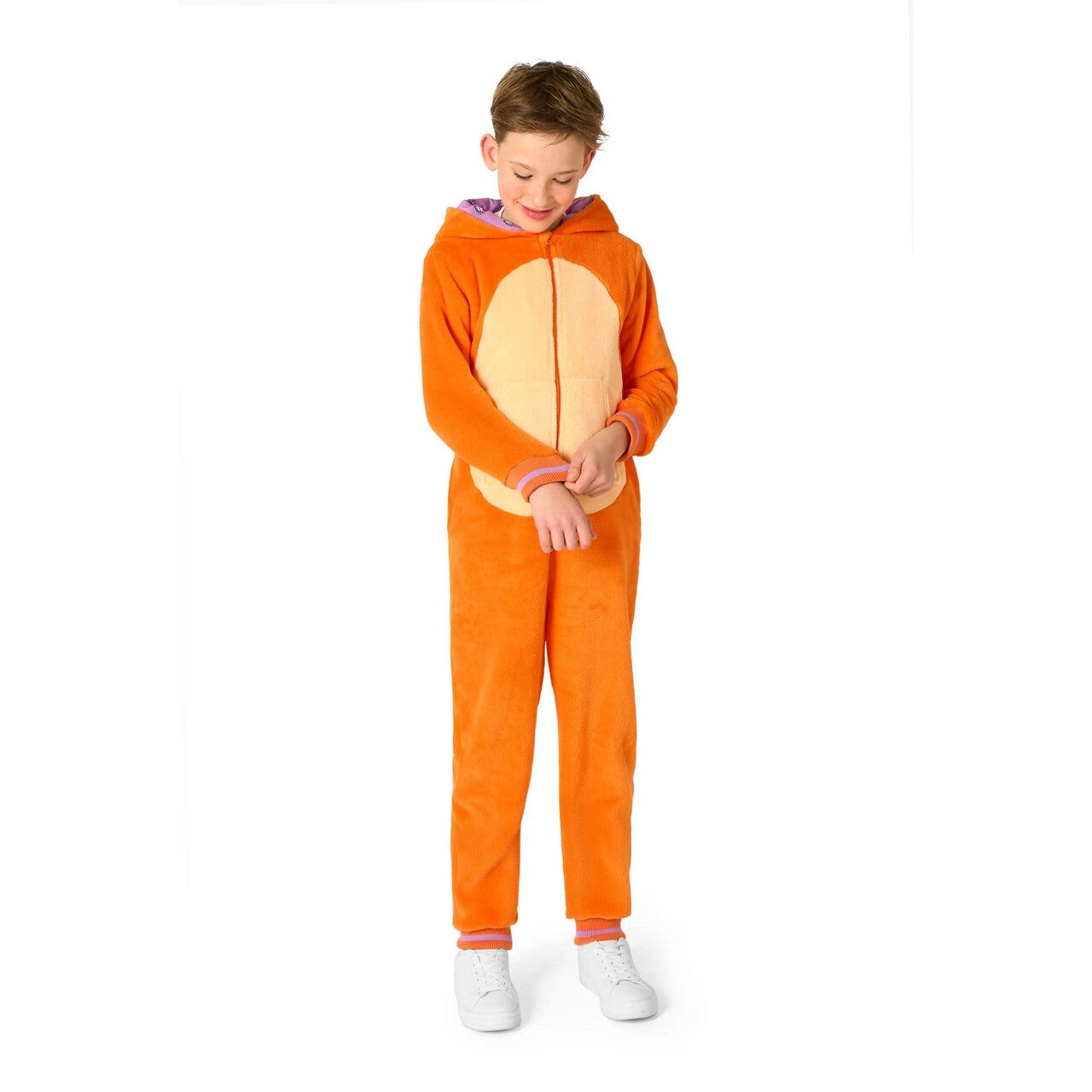 Op deze afbeelding zie je een Kostuums, van het merk Opposuits. Oranje Knuffel Kat Onesie Kind Kostuum