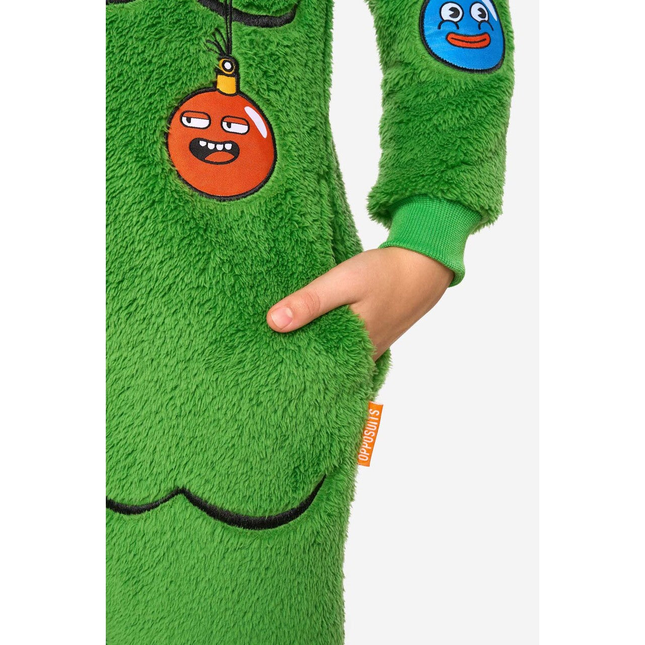 Op deze afbeelding zie je een Kostuums, van het merk Opposuits. Merry Jinglejoy - Tree Onesie Kind Kostuum