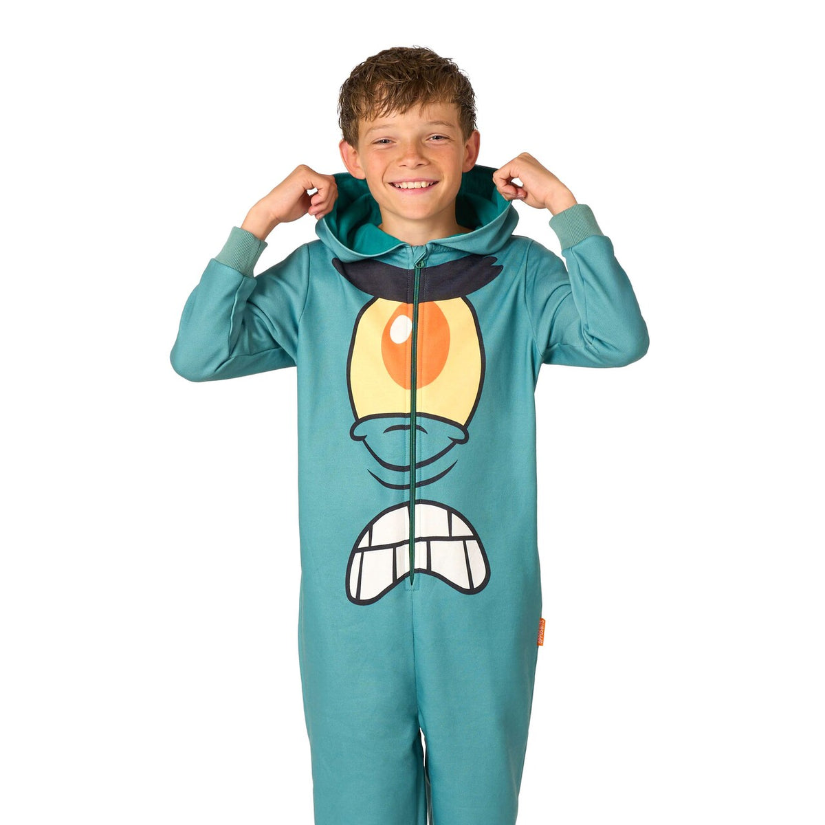 Op deze afbeelding zie je een Kostuums, van het merk Opposuits. Boys Plankton Onesie - Spongebob Squarepants™ Jongen