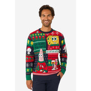Op deze afbeelding zie je een Kostuums, van het merk Opposuits. Spongebob™ Christmas Sweater Man