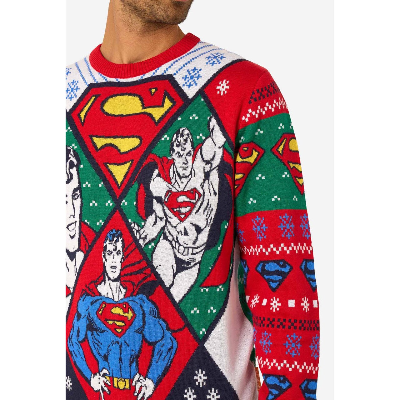 Op deze afbeelding zie je een Kostuums, van het merk Opposuits. Superman™ Christmas Sweater