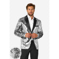 Shiny Silver Sequins Man