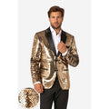 Funkelndes Gold-Pailletten-Sakko Herren