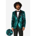 Terrific Teal Sequins Man