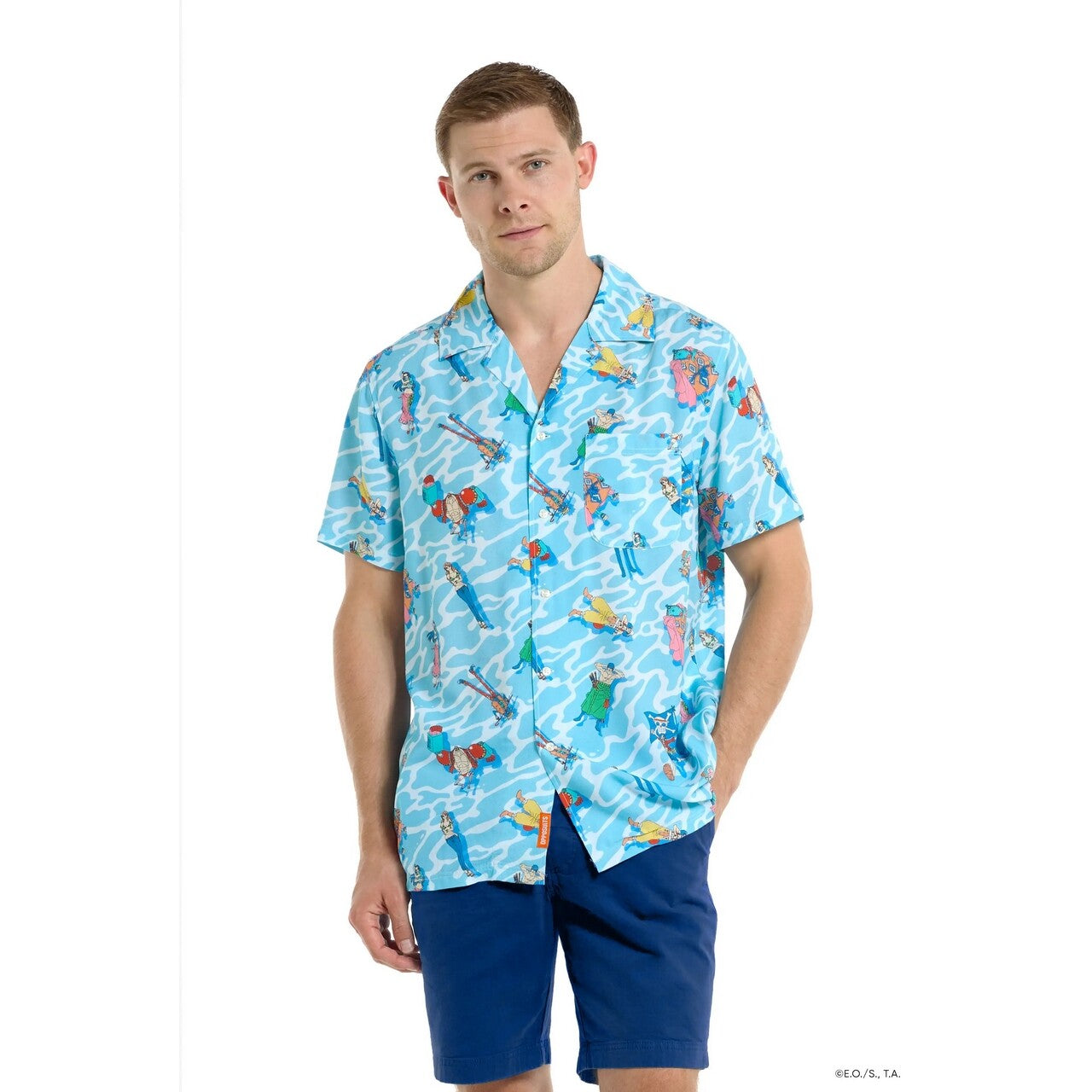 Op deze afbeelding zie je een Kostuums, van het merk Opposuits. One Piece Ocean Chill Shirt Man