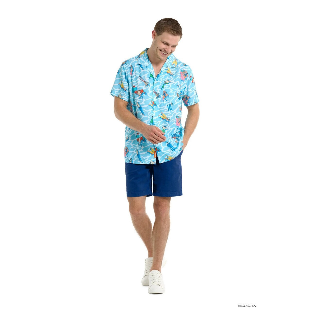 Op deze afbeelding zie je een Kostuums, van het merk Opposuits. One Piece Ocean Chill Shirt Man