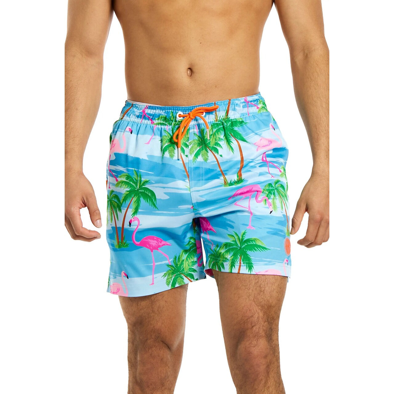 Op deze afbeelding zie je een Kostuums, van het merk Opposuits. Flaming Flaminguy Man