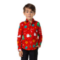 Shirt Ls Festivity Red Boys Jongen