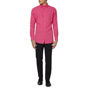 Op deze afbeelding zie je een Kostuums, van het merk Opposuits. Mister Pink Roze Overhemd Lange Mouwen Man