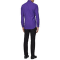 Chemise Purple Prince à Manches Longues