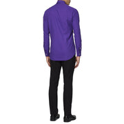 Op deze afbeelding zie je een Kostuums, van het merk Opposuits. Paars Purple Prince Overhemd Lange Mouwen Man